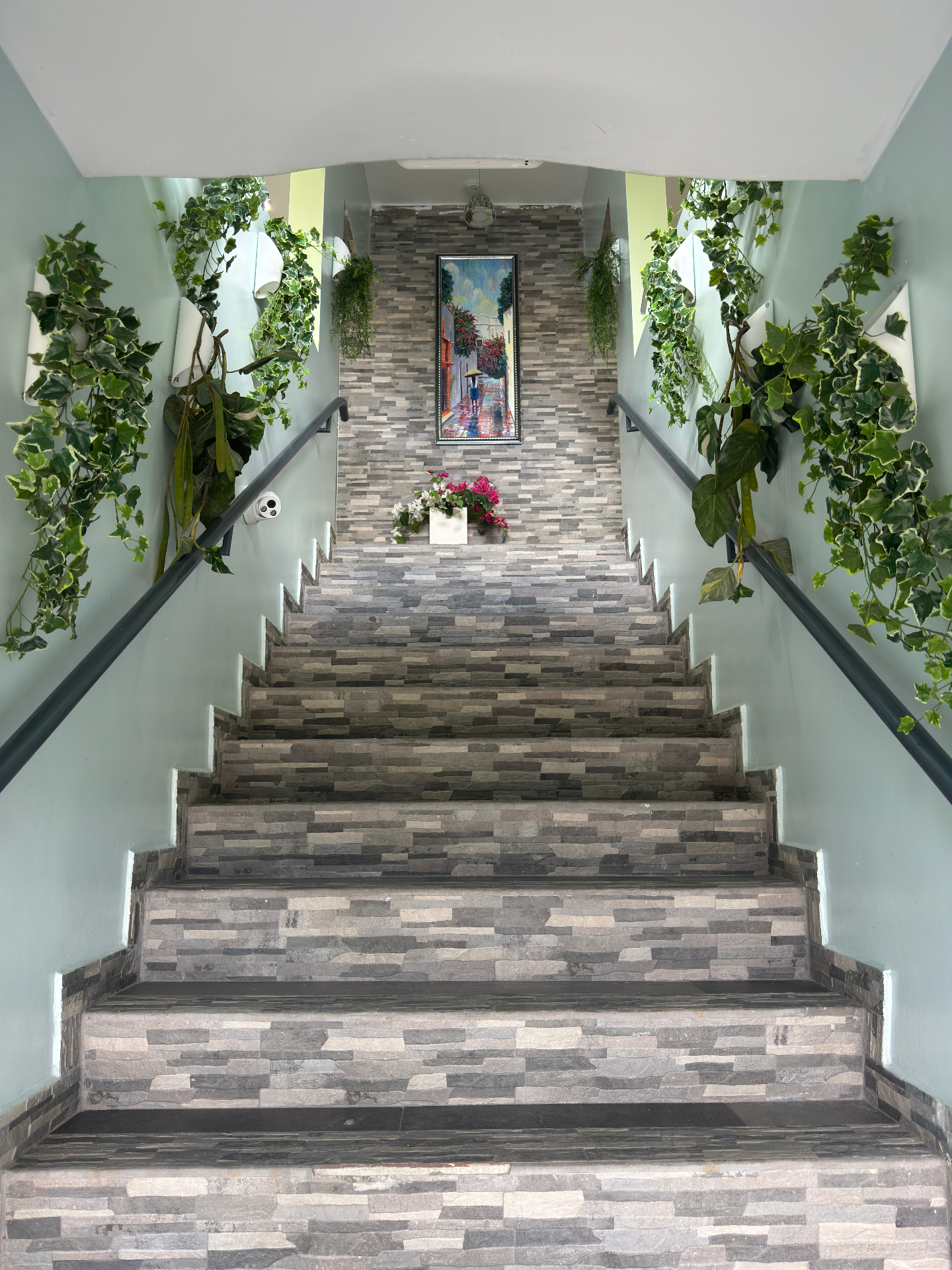 A walk up the staircase to the upper floors